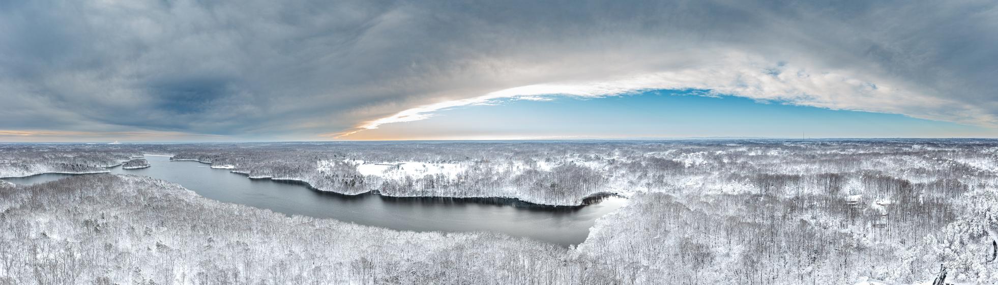 Winter Storm at Burke Lake Park